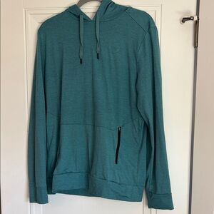 ASICS Teal and White Hoodie